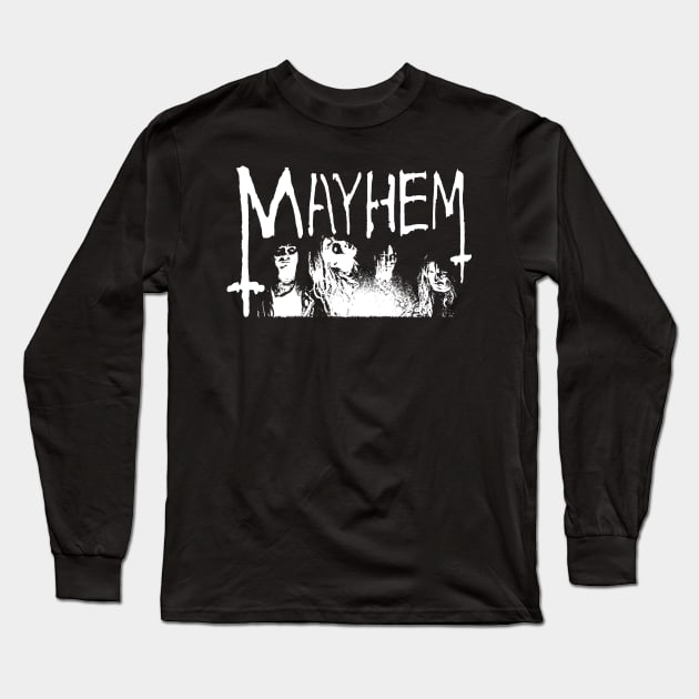 Mayhem Long Sleeve T-Shirt by Chicken Allergic